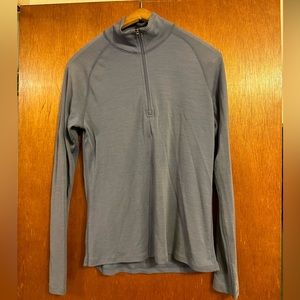 IBEX 1/4 zip Midweight 100% Merino Wool Top Size L